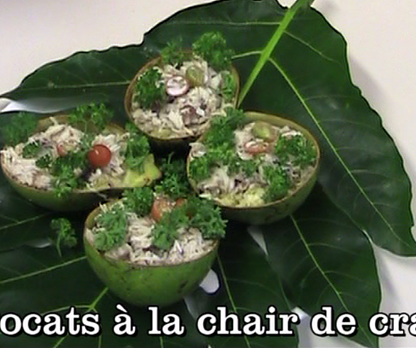 Avocat à la chair de crabe