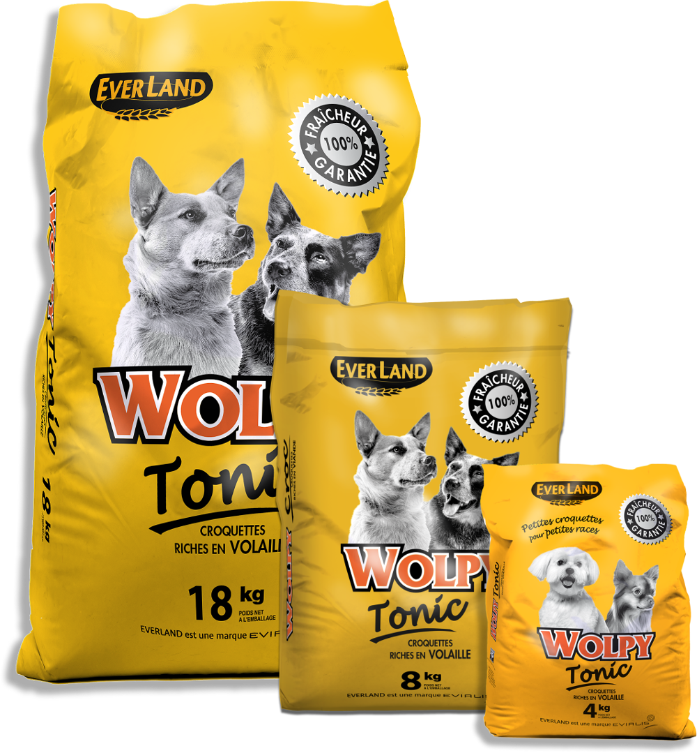 Gamme Wolpy Tonic Croquettes pour chien