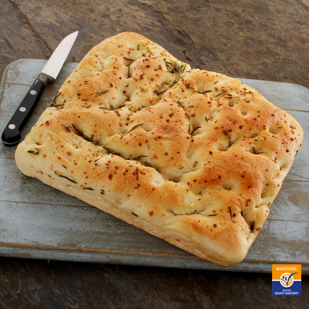 Focaccia aux herbes de Provence avec la farine Mélissa