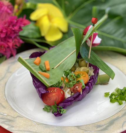 Recette salade vegan « Le petit bateau SUR L’EAU » de la classe CE1 de l’école Frédéric Surleau